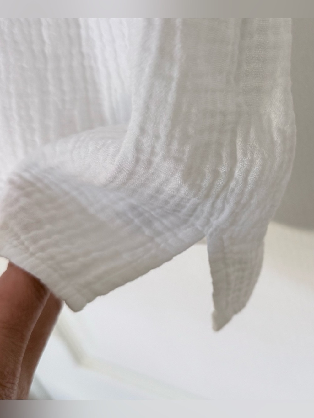 J. Crew White Cotton Gauze Popover - Picture 9 of 9